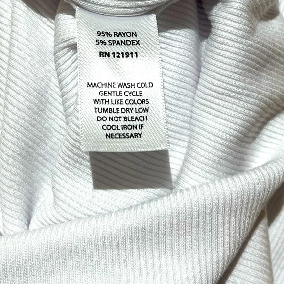 LNA White Ribbed Dress - Picture 4 of 6